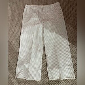 J Jill denim high rise crop pants